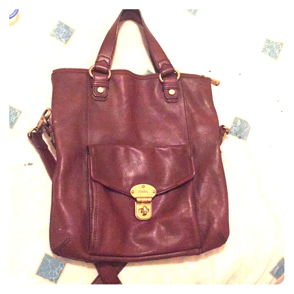 Fossil brown crossbody bag 💼